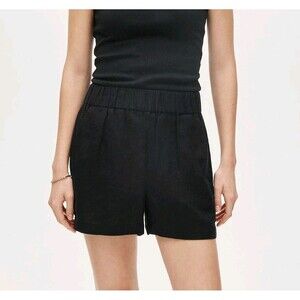 J. CREW Baird McNutt Irish Linen Shorts Black XS NEW Womens Beach Cruise Classic
